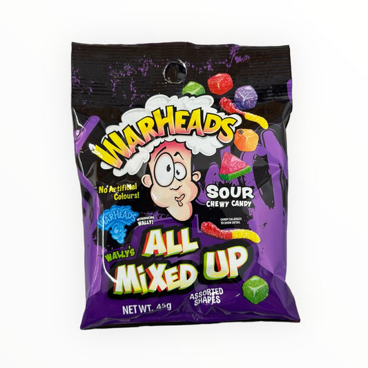 Warheads All Mixed Up Sour Chewy Candy 45g