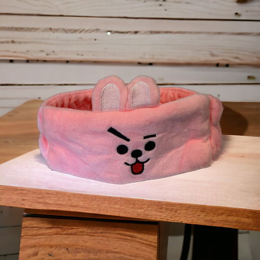 Cartoon Pink Headband Sleeping Mask