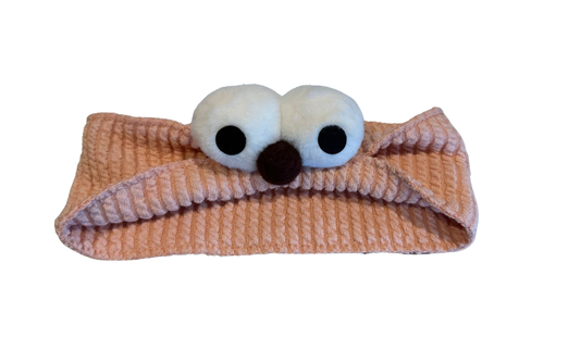 Women Pink Headband with Eyes and Black Nose